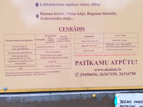 Gārsene castle and park