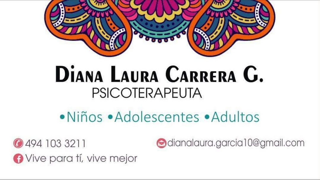 Psicoterapeuta Diana Laura Carrera García - Clínica de salud mental en  Jerez de gracia salinas