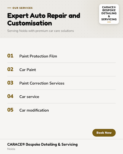 Trust CARACE®️ Bespoke Detailing & Servicing in Noida for expert paint protection, car paint, cor…