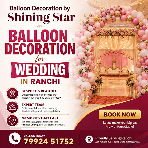 At Balloon Decoration by Shining Star, we offer bespoke event solutions for a stress-free experie…