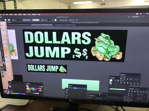 Dollars jump - Visual