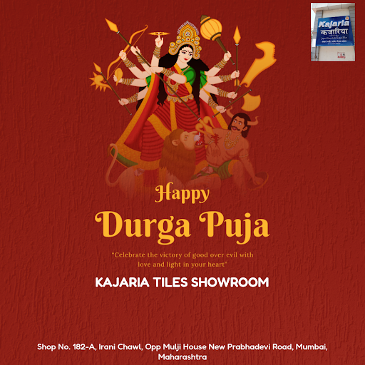 Wish you a Happy Durga Pooja from Kajaria Tiles Showroom, Mumbai! As you deck up your homes with…