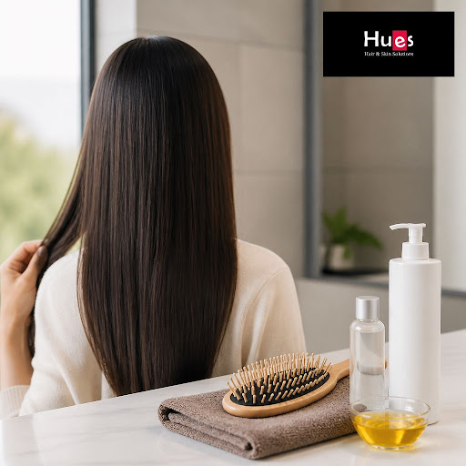Just got your hair straightened and want that sleek, salon-fresh look to last longer? At Hues Sal… post image