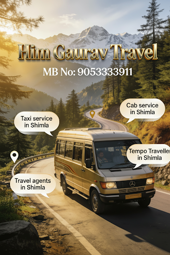 Him Gaurav Travel offers reliable taxi service in Shimla for local sightseeing, outstation trips,… post image