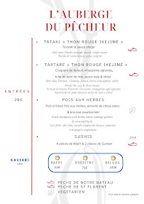 Menu Auberge du pêcheur Page 1