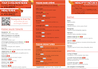Menu Pizza Paï Boulogne sur Mer Page 1