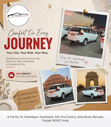 Jai Maa Tour and Travels offers reliable taxi service for local and outstation trips. Experience… post image