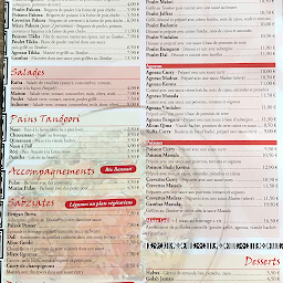 Photo n°30 de Taj Mahal à Châteauroux (Restaurant indien)