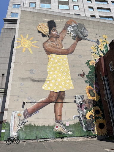Daffodil and Sunflower Mural - Thumbnail