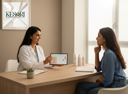 Healthy, glowing skin is not a one-time treatment – it’s a journey. At Kesari Homeopathic & Aesth… post image