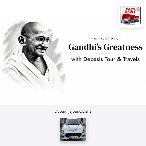 Celebrate Gandhi Jayanti with Debasis Tour & Travels. Enjoy reliable car rental, taxi booking, lu… post image