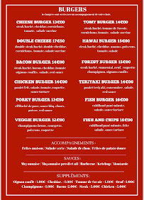 Menu Banger Burger Page 1