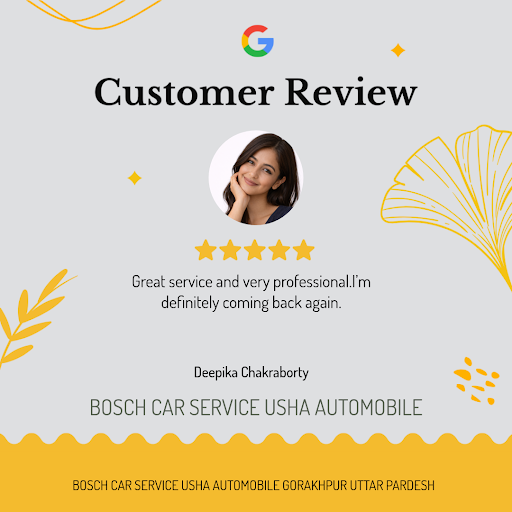 Deepika Chakraborty raves about her exceptional experience at BOSCH CAR SERVICE USHA AUTOMOBILE i…