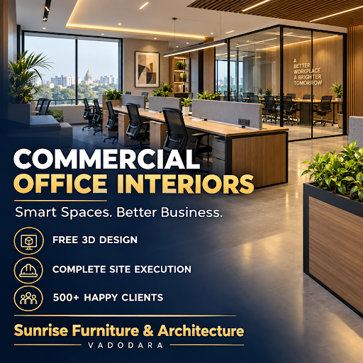 Upgrade your workplace with Sunrise Furniture & Architecture—your trusted commercial interior des… post image