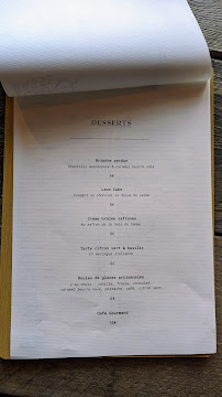 Menu Restaurant MARÉE BASSE Page 3