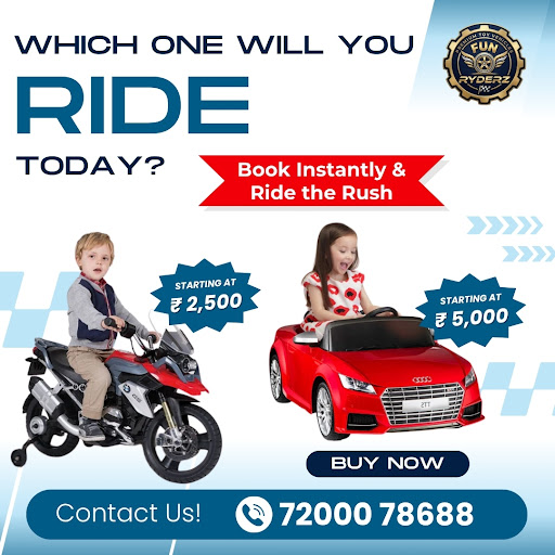 Looking for ride-on cars for kids in Chennai? Fun Ryderz offers safe, fun, and easy-to-use batter…