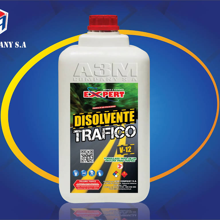 DISOLVENTE TRAFICO V-12 - VENTA DE THINNER Y DISOLVENTES  A3M COMPANY S.A  - ventas de thinner, ventas de Disolvente, ventas de Disolvente en lima ,  ventas de Disolvente en Perú, THINNER