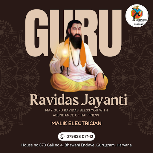"Get the best electrician services in Gurugram near you. Celebrate Guru Ravidas Jayanti with Mali… post image