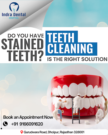Yellow or stained teeth stealing your confidence? A professional teeth cleaning at Indra Dental H… post image