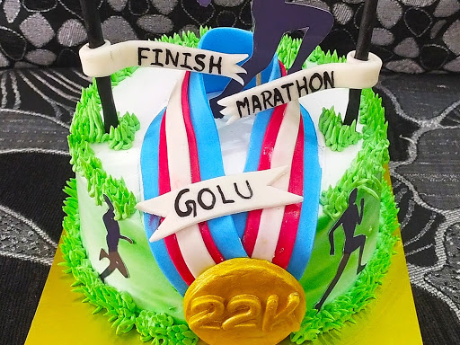 Marathon theme cake post image