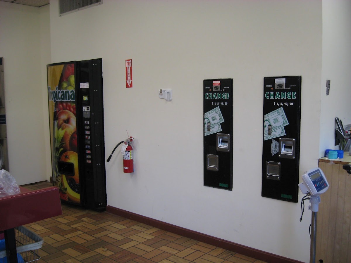 Webster Square Laundry storefront and entrance in Worcester