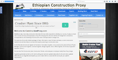 Photos of Ethiopian Construction proxy