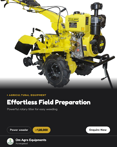 Om Agro offers reliable power weeders and agricultural equipment in Aurangabad. Trust our expert… post image