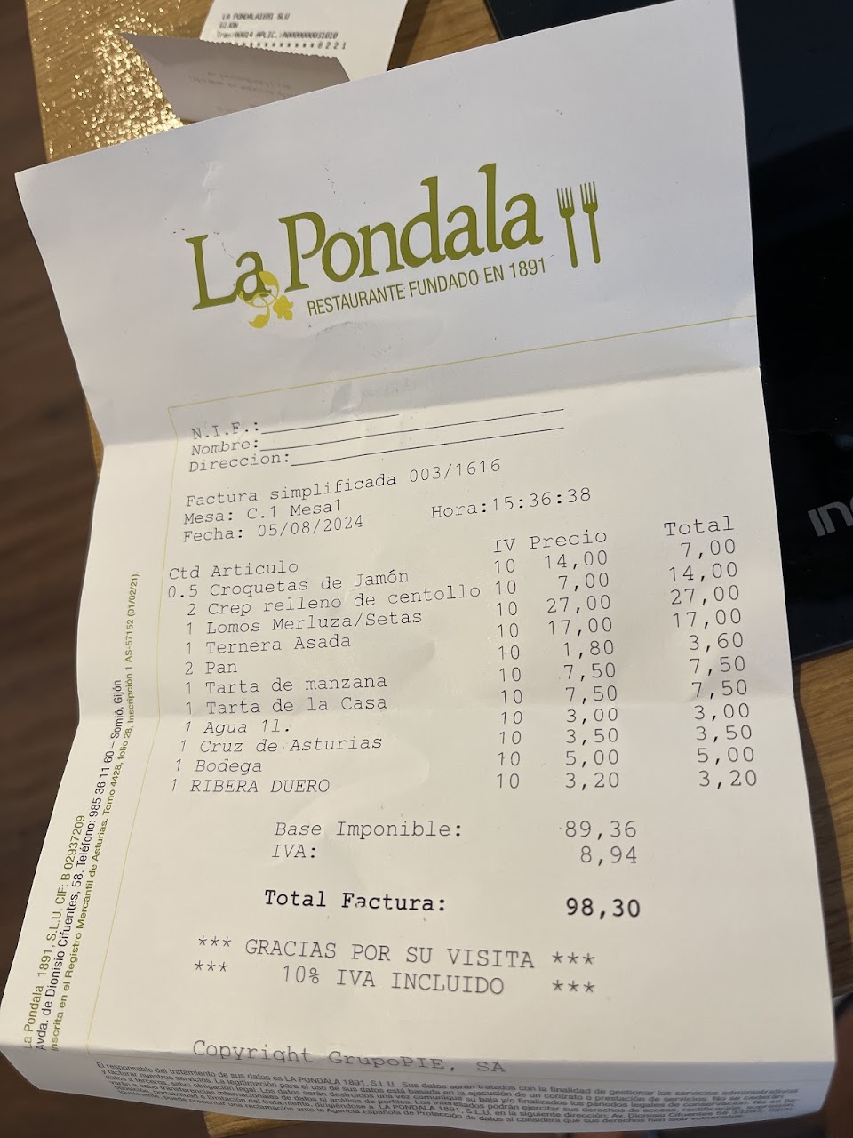 Restaurante La Pondala in Gijón, Spain - reviews,open hours,photo spots,  things to do | WanderBoat AI Trip Planner