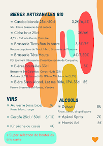 Menu La Cahuette, Bar Restaurant Guinguette - Etang de Bétineuc Page 3