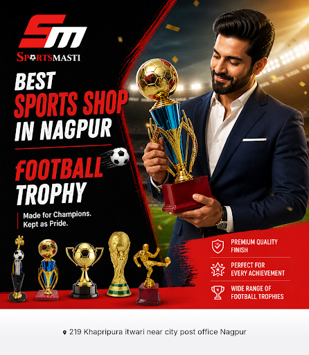 Acquire high-quality Football Trophies at SportsMasti, the best sports shop in Nagpur. Browse our… post image
