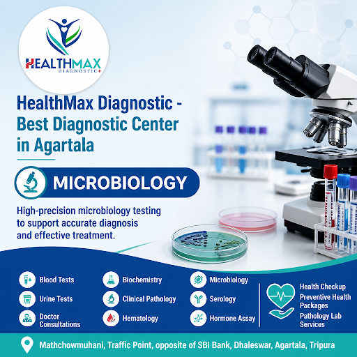 HealthMax Diagnostic - Best Diagnostic Center in Agartala presents Microbiology services at Mathc…