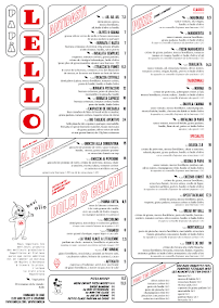 Menu Papà Lello Page 1