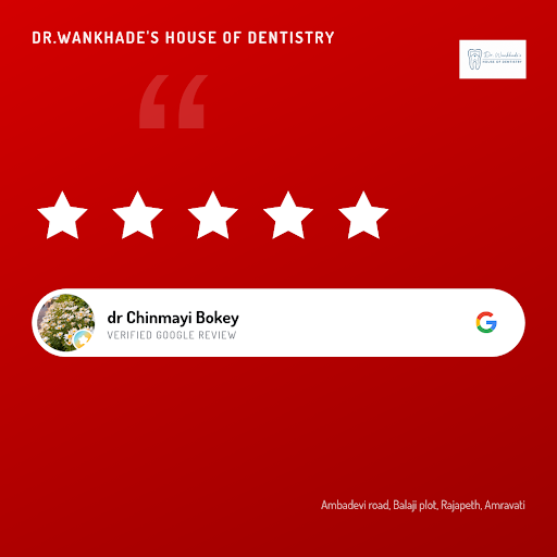 Dr. Chinmayi Bokey raves about her experience at Dr.Wankhade's House of Dentistry in Amravati! As… post image