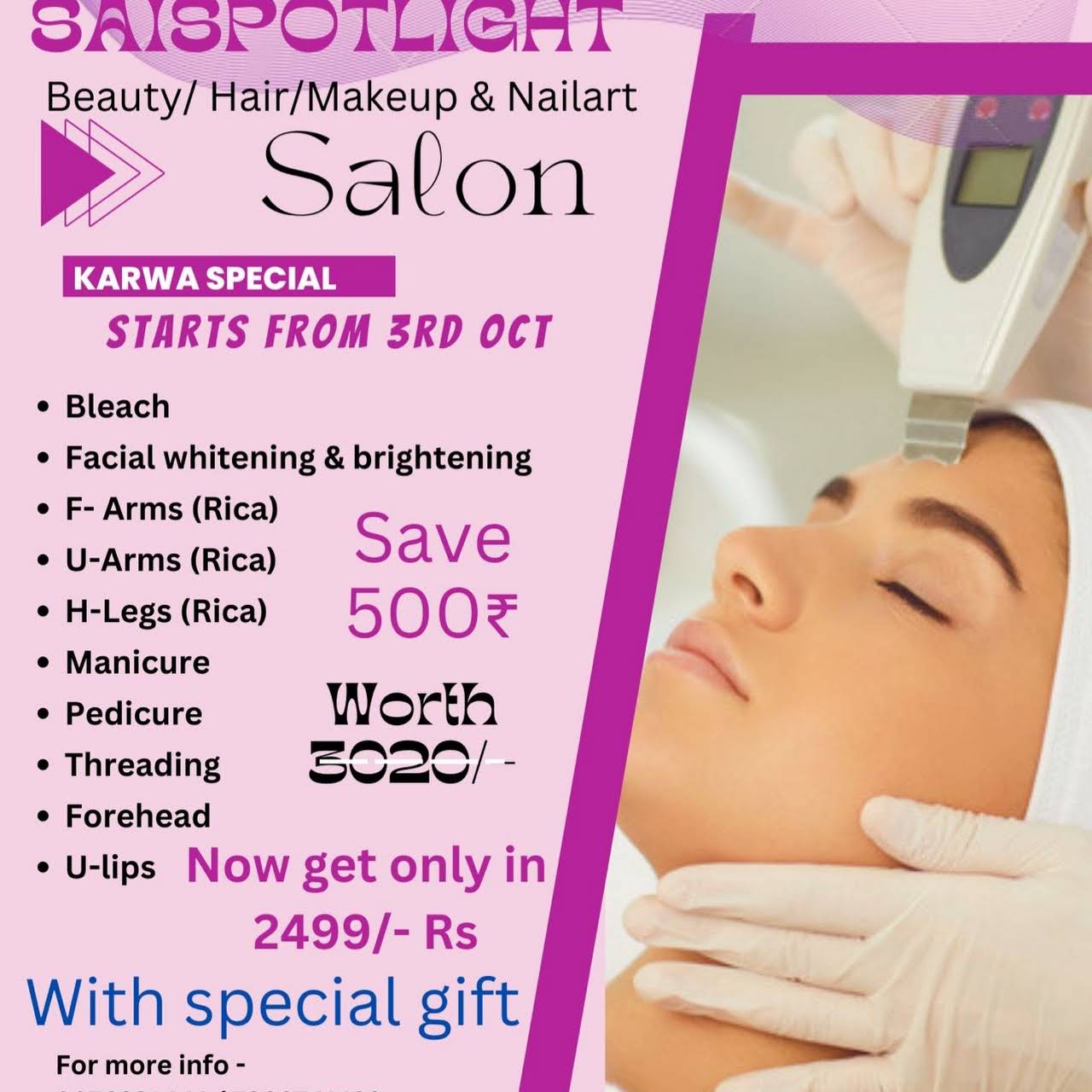 Saispotlight Salon Beauty Salon in Zirakpur