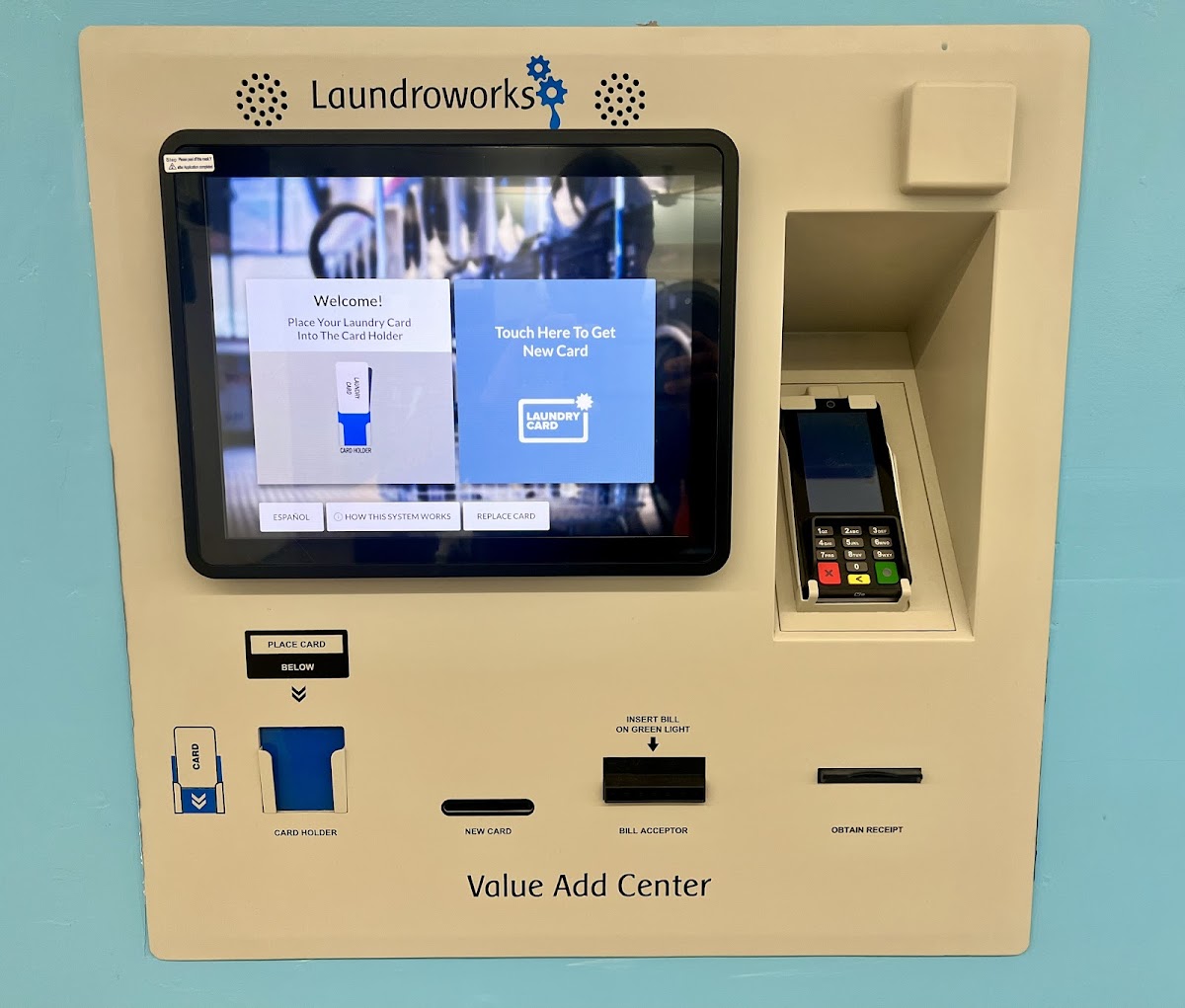 Lovely Little Laundry laundromat interior in Warwick, RI