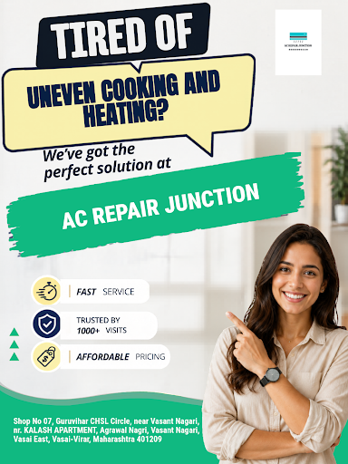 Ac Repair Junction provides reliable microwave oven repair in Vasai and expert AC repair services… post image