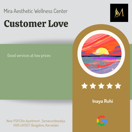 Inaya raves about her transformative experience at Mira Aesthetic Wellness Center in Bangalore! S…