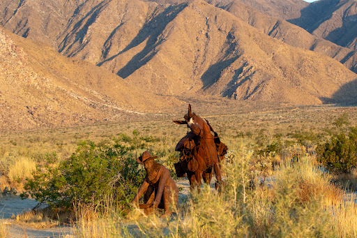Galleta Meadows - Prospector and his horse - Thumbnail