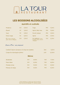 Menu Restaurant La Tour Page 3