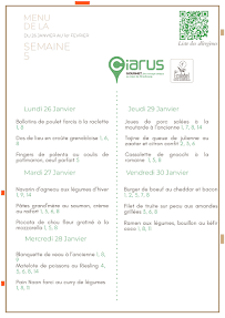 Menu Restaurant du Ciarus Page 7