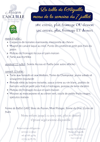 Menu La table de l’Aiguille et buvette Page 20