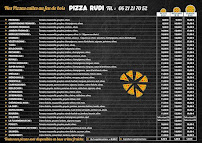 Menu Pizza Rudi - Plessis-Pâté Page 1