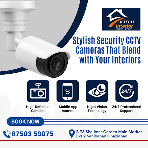 "अपने घर या दुकान को सुरक्षित रखें! 🔒 V-TECH POWER SYSTEM से लगवाएं भरोसेमंद CCTV कैमरे. हमारे e…