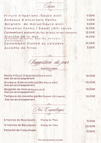 Menu La crique Page 3