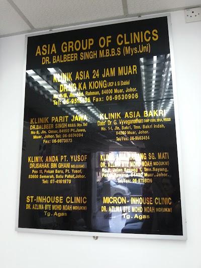 Klinik Asia 24 Jam Muar (Doctor) - Muar, Johor