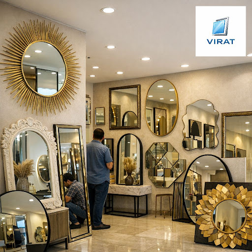 Transform your home or office with premium wall mirrors from Virat Luxury glass & aluminium hub i… post image