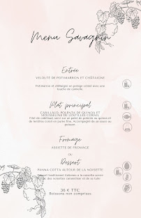 Menu La Vigne Dorée Page 1