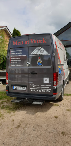 Dachdeckerei /Men at Work / Marcell Kalz Logo