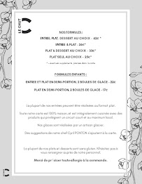 Menu Restaurant Le Chut Page 2