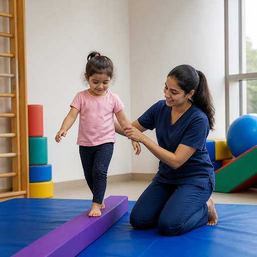 Is your child missing milestones like rolling, crawling or walking on time? At Pristine physiothe… post image